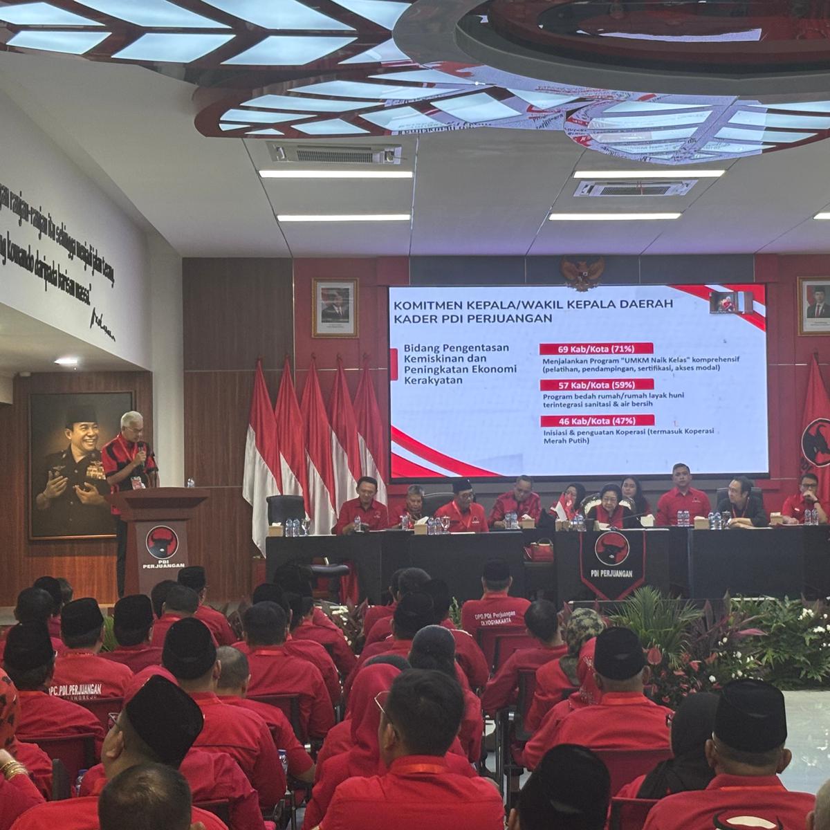 ganjar pranowo beri pembekalan kepala daerah pdip terpilih
