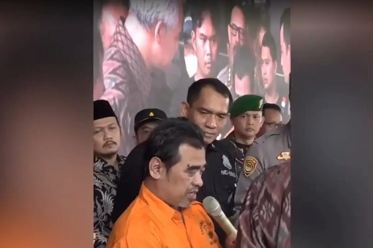 Wildan Mashuri saat diamankan di Polres Batang, Jawa Tengah. (Istimewa)