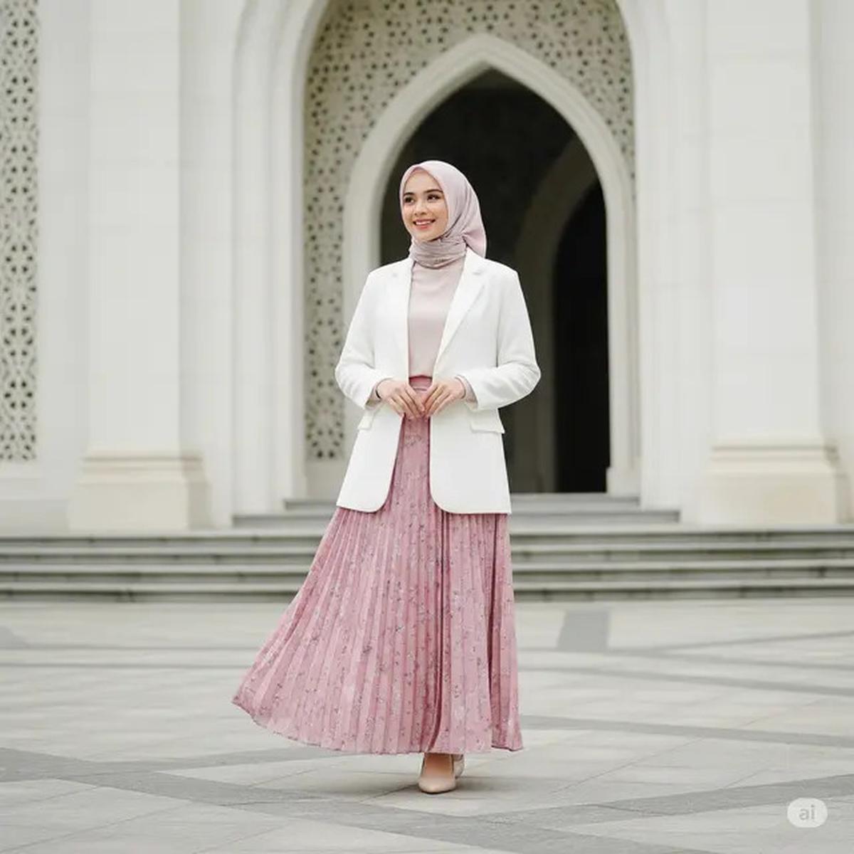 8 Ide Mix and Match Tunik, Blazer, dan Hijab untuk Tampil Elegan di Berbagai Acara