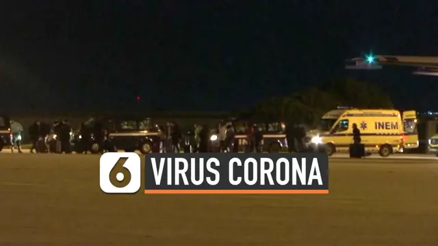 VIDEO: Pesawat Militer Evakuasi Warga Portugal dari Wuhan