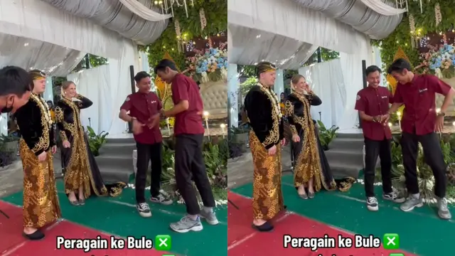 7 Momen Pernikahan Bule dengan Adat Jawa, Full Bahasa Inggris Hingga Pemotretan Pakai Bahasa Isyarat