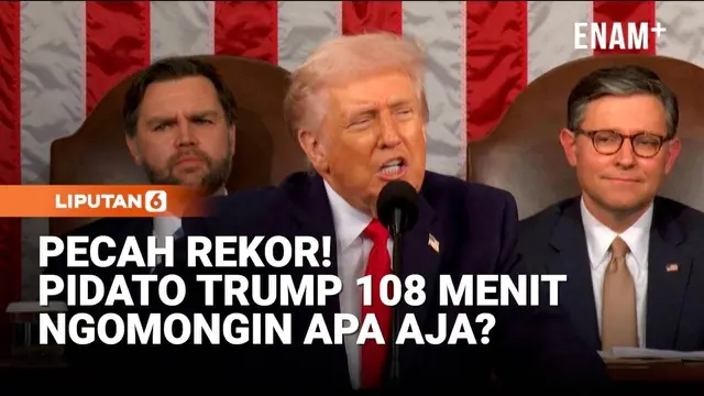 Jadi Pidato Terpanjang di Kongres, Presiden Trump Panen Pujian sampai Sindiran