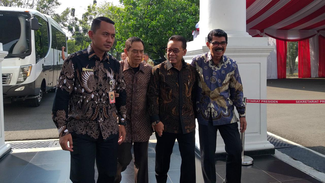 Purnawirawan TNI bertemu dengan Presiden Jokowi di Istana, Jumat (31/5/2019).