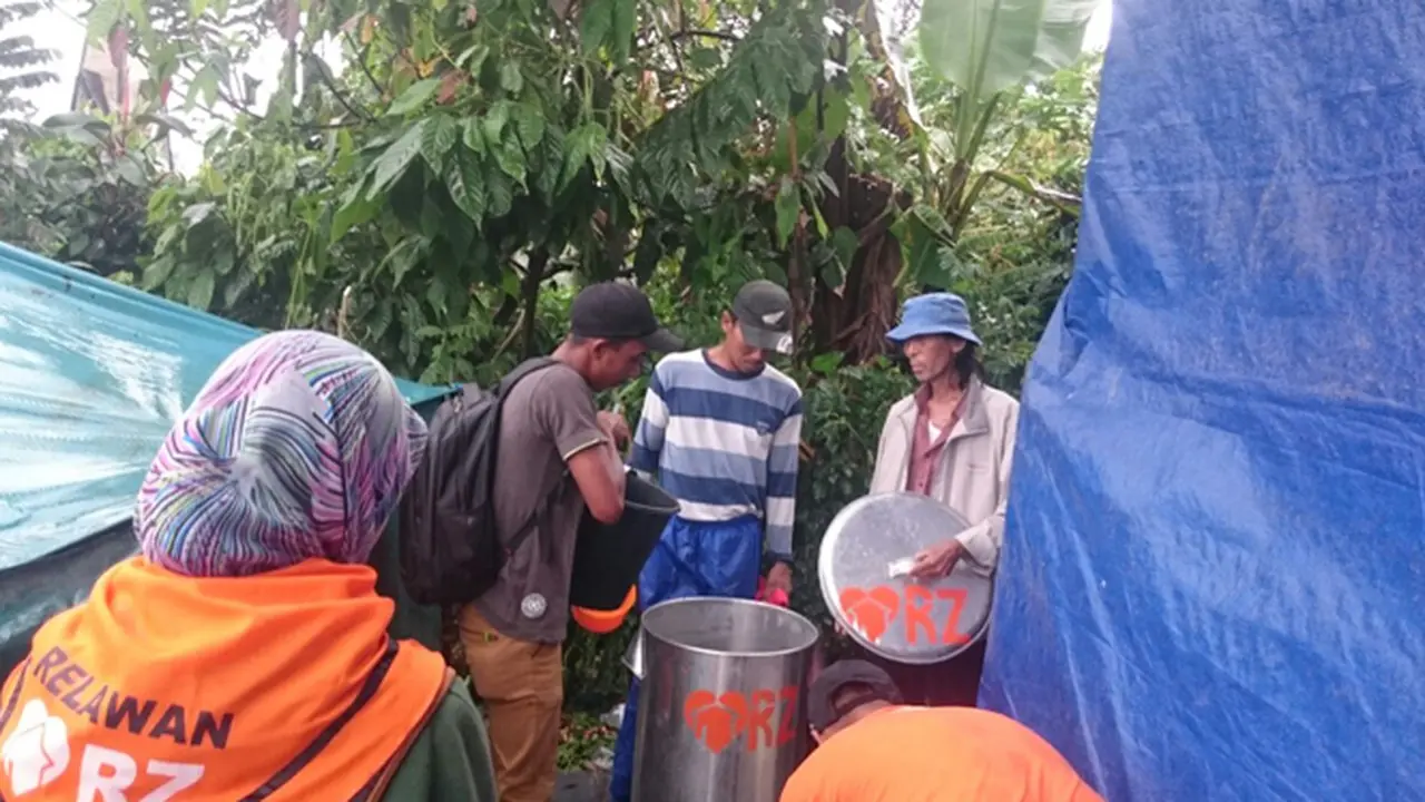 Sinabung Kembali Erupsi, RZ Gelar Aksi Peduli Bencana