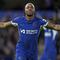 Pemain Chelsea, Raheem Sterling melakukan selebrasi setelah mencetak gol melalui tendangan bebas pada laga putaran ketiga Piala FA 2023/2024 melawan Preston di Stamford Bridge, London, Minggu (07/01/2024) WIB. (AP Photo/PA/Bradley Collyer)