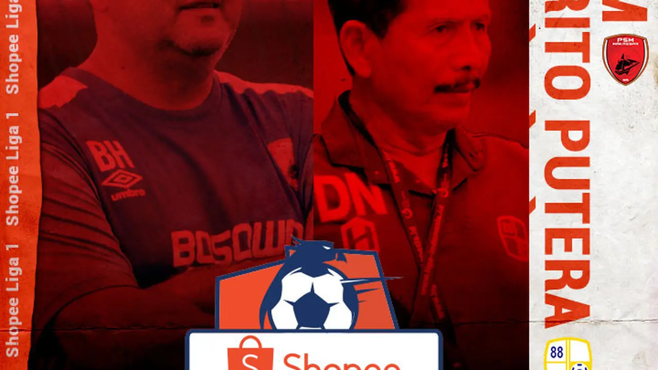 Shopee Liga 1 - PSM Makassar Vs Barito Putera - Duel Pelatih
