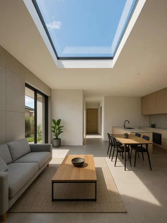 Rumah Minimalis Modern dengan Kaca Luas (Foto: ChatGPT)
