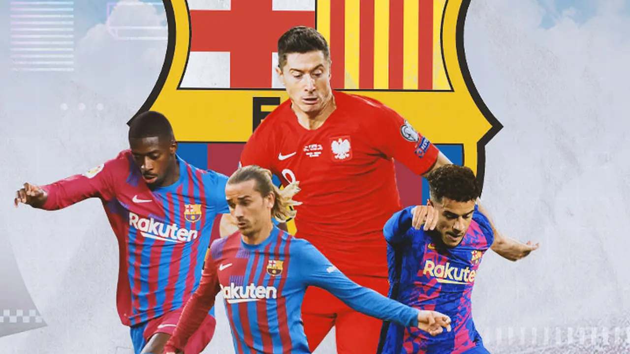 Barcelona - Ousmane Dembele, Antoine Griezmann, Robert Lewandowski, Philippe Coutinho