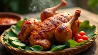 Resep Ayam Bekakak Bakar Pedas ©Ilustrasi dibuat AI