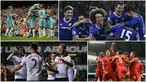 Berikut ini Chelsea dan tujuh klub Premier League dengan pemasukan tertinggi yang didapat dari hak siar. (AFP)