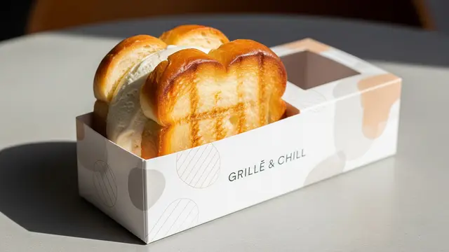 Es Krim Roti Bakar atau Es Krim Sandwich Unik/Gemini AI