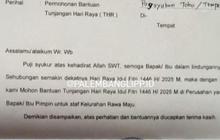 Viral! Lurah di Banyuasin Kirim Surat Minta THR ke Pengusaha Tahu