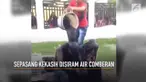 Sepasang kekasih asal Aceh Besar digerebek saat tengah berduaan di sebuah rumah.