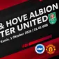 Brighton & Hove Albion vs Manchester United (Liputan6.com/Abdillah)