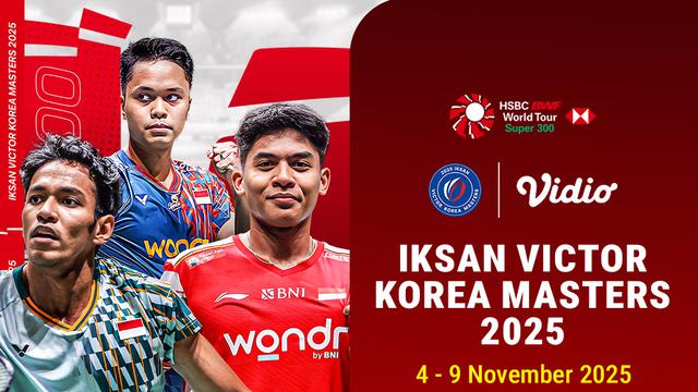 Saksikan Badminton Korea Masters 2025 di Vidio. (dok. vidio.com)