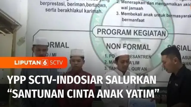 Prihatin dengan anak yatim piatu dan duafa yang putus sekolah Yayasan Darul Muttaqin As-Salamy di Kota Semarang, Jawa Tengah. Saat ini sebanyak 15 anak yatim juga duafa dirawat serta disekolahkan secara gratis. YPP SCTV-Indosiar melalui program santu...