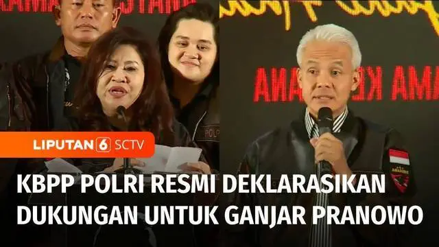 VIDEO: KBPP Polri Deklarasikan Dukungan untuk Bacapres Ganjar Pranowo sebagai Presiden 2024