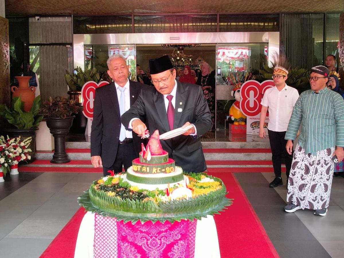 Kementerian Sosial menggelar tasyakuran HUT ke-80 RI