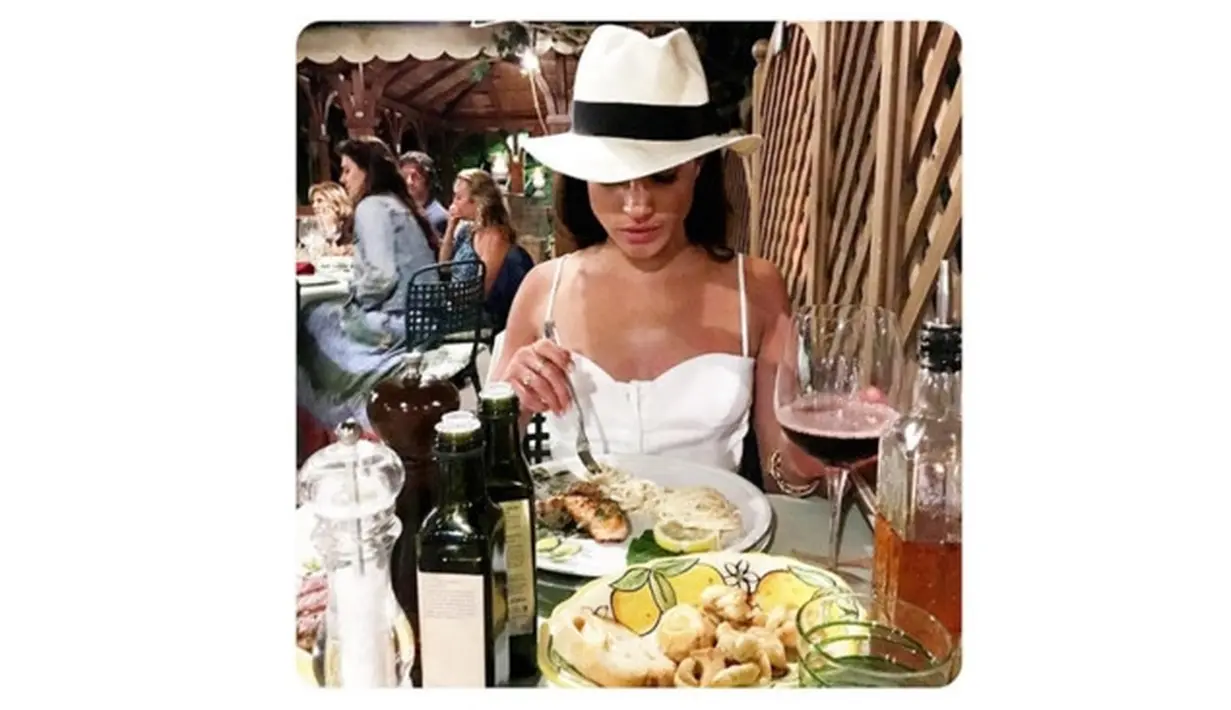 Meski memiliki tubuh yang terbilang ideal, ternyata Meghan memiliki hobi makan lho (instagram/meghanmarkle)
