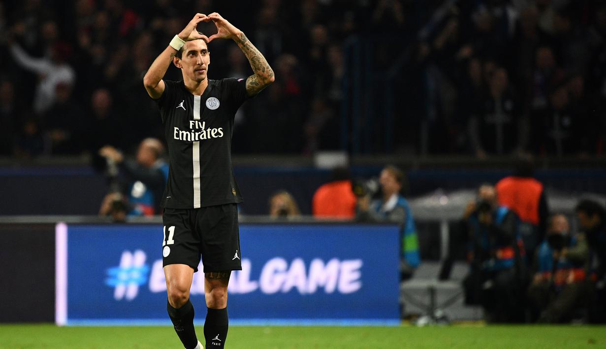 3. Angel di Maria – Tidak banyak yang tahu bahwa Di Maria adalah pekerja tambang pada masa kecil. Sejak usia 5 tahun, di Maria sudah biasa bermain sepak bola di jalanan. (AFP/Franck Fife)