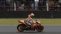 Pembalap Repsol Honda, Marc Marquez saat balapan MotoGP Argentina 2018. (JUAN MABROMATA / AFP)