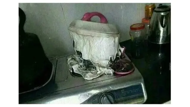 6 Potret Barang hingga Makanan Hangus Ini Bikin Kesal, Dapur Bak Kapal Pecah