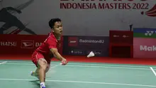 Di partai semifinal, Anthony Sinisuka Ginting akan menghadapi unggulan pertama asal Denmark, Viktor Axelsen yang lolos ke semifinal usai mengalahkan tunggal putra Hong Kong, Ng Ka Long Angus. (Bola.com/Ikhwan Yanuar)