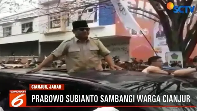 Sapa Pendukung di Cianjur, Prabowo Ingin Indonesia Jadi Negara Mandiri