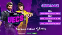 Link Live Streaming UECS Series Season 6 di Vidio Pekan Keempat, 28-30 Maret 2022. (Sumber : dok. vidio.com)