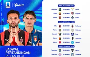 Jadwal Serie A 2026/27: Ujian Konsistensi dan Ancaman Kejutan di Matchweek 9 Saksikan di Vidio