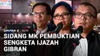 Sidang sengketa syarat pencalonan wakil presiden, Gibran Rakabuming Raka dalam Pemilu 2024, kembali bergulir di Mahkamah Konstitusi, dengan agenda pembuktian, pemohon, Denny Indrayana. Dalam sidang itu, Denny mempermasalahkan perubahan pasal dalam Pe...
