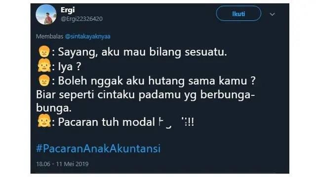 Curhatan Netizen Soal Gaya Pacaran Ala Anak Akutansi
