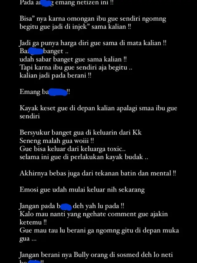 Unggahan Lolly. (Foto: Dok. Instagram @1a.uraa)