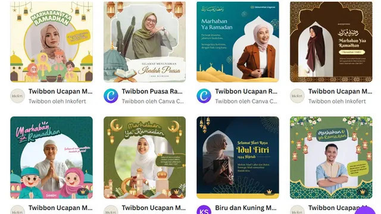Cara Buat Twibbon Marhaban Ya Ramadan 2025 Pakai Canva, Gratis dan Mudah Dilakukan