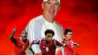 Timnas Indonesia - Peter Withe, Boaz Solossa, Ilham Jaya Kesuma, Budi Sudarsono (Bola.com/Adreanus Titus)