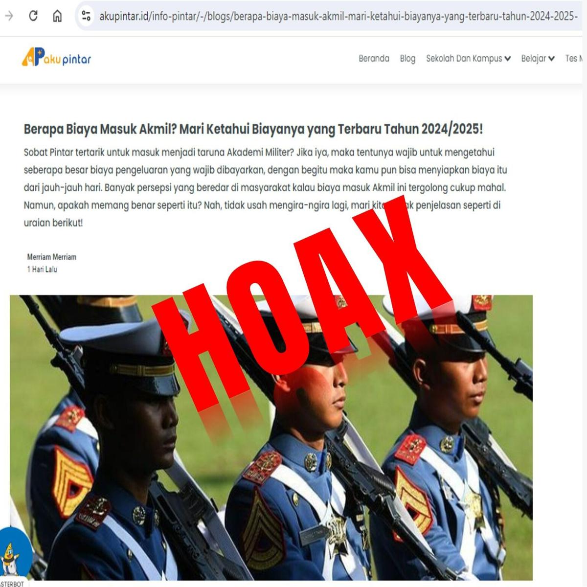 Viral Rincian Biaya Masuk Akmil, Ini Klarifikasi TNI AD