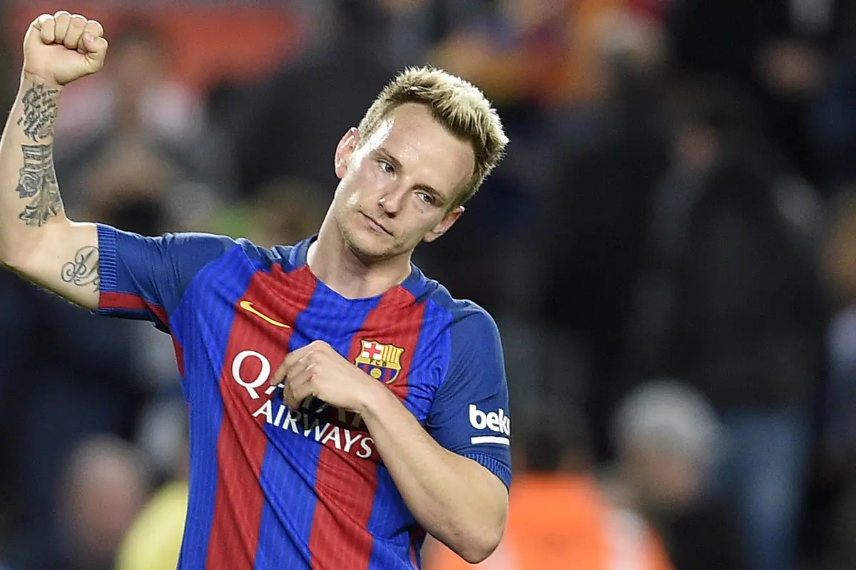 Gelandang Barcelona Ivan Rakitic 