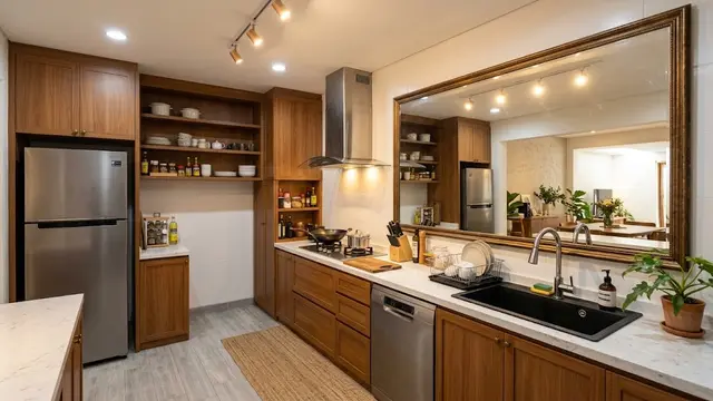 Desain Dapur Tanpa Jendela agar Tidak Pengap/AI Generated