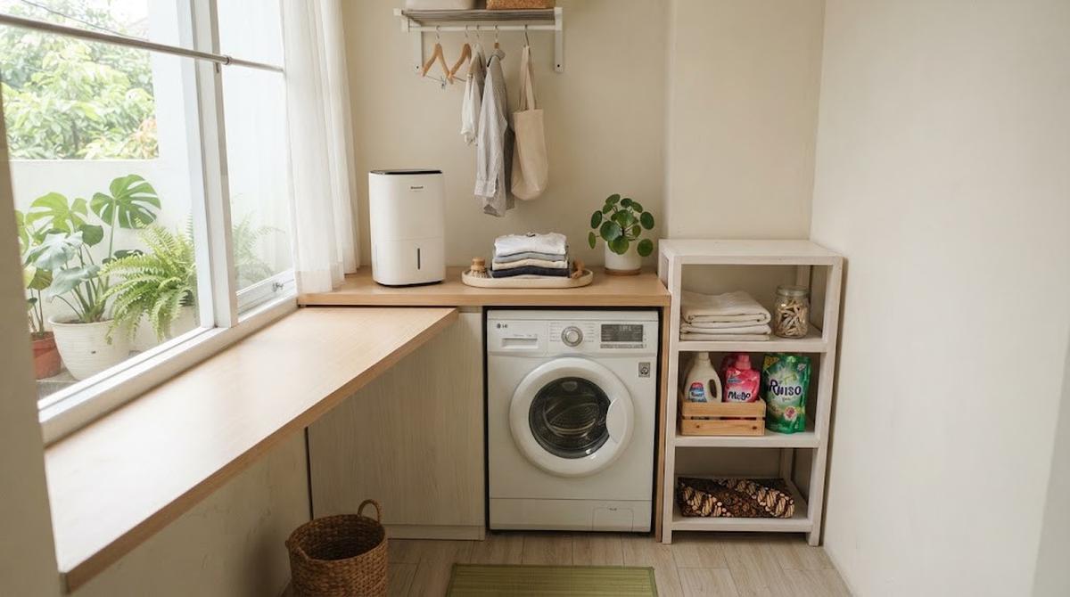 Ide Membuat Sudut Laundry Kecil Tetap Rapi dan Mudah Digunakan
