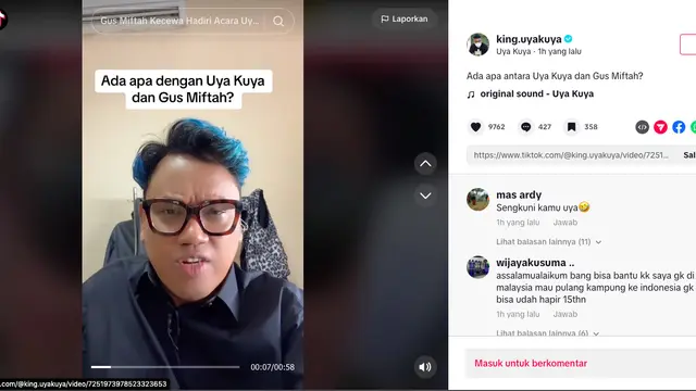 Uya Kuya Buka Suara Soal Viral Video Lawas Gus Miftah yang Merasa Dijebak Saat Datang di Acaranya