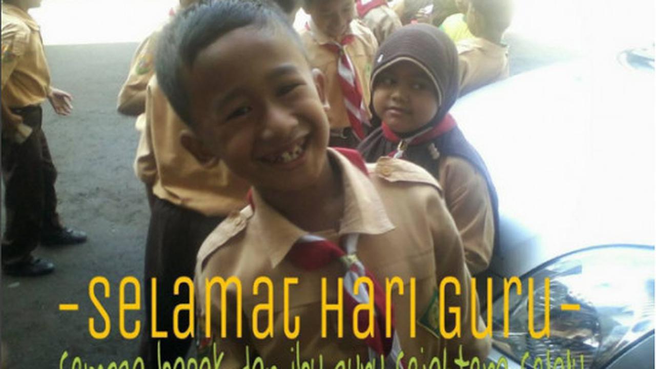Meme ucapan Hari Guru Nasional ramai beredar di media sosial