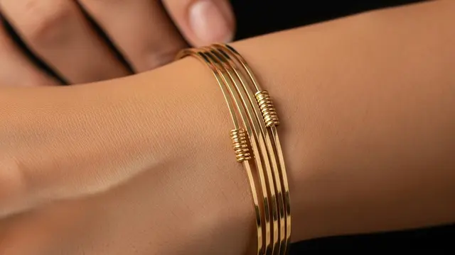 Model Gelang Emas Layer Tipis Minimalis Tren 2026