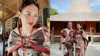 Pemotretan Arie Kriting dan Indah Permatasari pakai baju adat Sumba (Sumber: Instagram/indahpermatas)