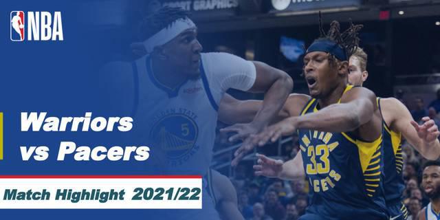 VIDEO: Highlights NBA, Golden State Warriors Menang Tipis dari Tim Tuan Rumah Indiana Pacers 102-100
