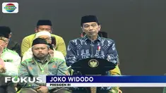 Dalam sambutannya Presiden Jokowi berpesan agar NU senantiasa menjaga keharmonisan dalam kehidupan beragama dan berbangsa.