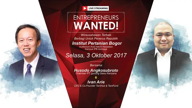 Live Streaming Kelas Inspirasi dari Wirausahawan Sukses