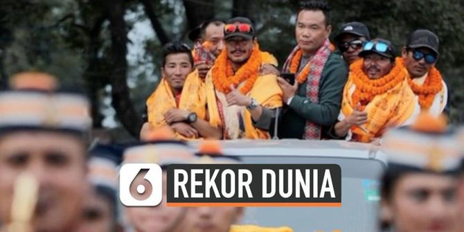 VIDEO: Pria Nepal Cetak Rekor Usai Mendaki 14 Puncak Tertinggi Dunia