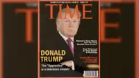 Pihak Majalah Time mengonfirmasi bahwa sampul foto Trump di edisi 1 Maret 2009 adalah palsu (AP)