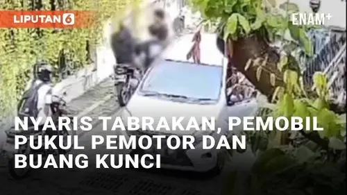 VIDEO: Viral Pemobil di Jogja Pukul Pemotor dan Buang Kunci Usai Nyaris Tabrakan