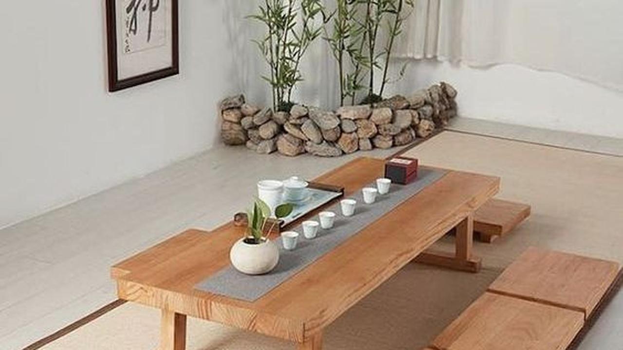 Desain Ruang Makan Lesehan Wooden Set